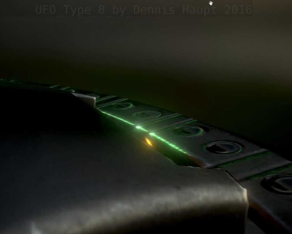 UFO Type 8 Animated and Game Ready Low-poly 3D model_100