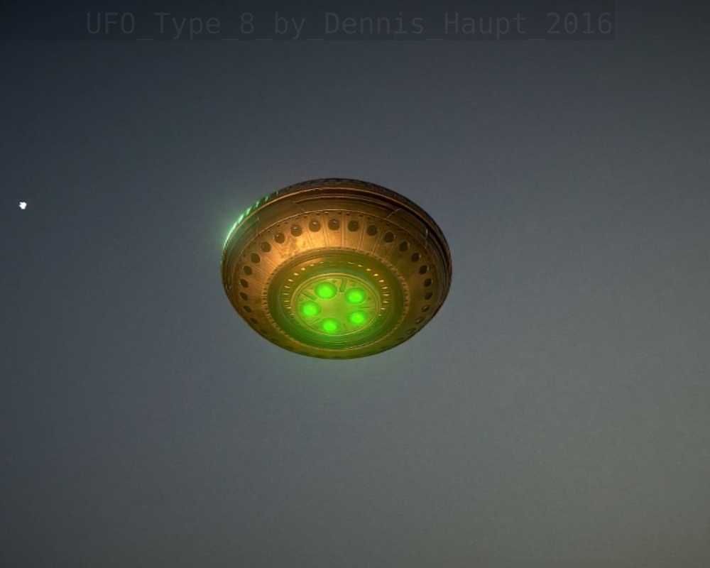 UFO Type 8 Animated and Game Ready Low-poly 3D model_30
