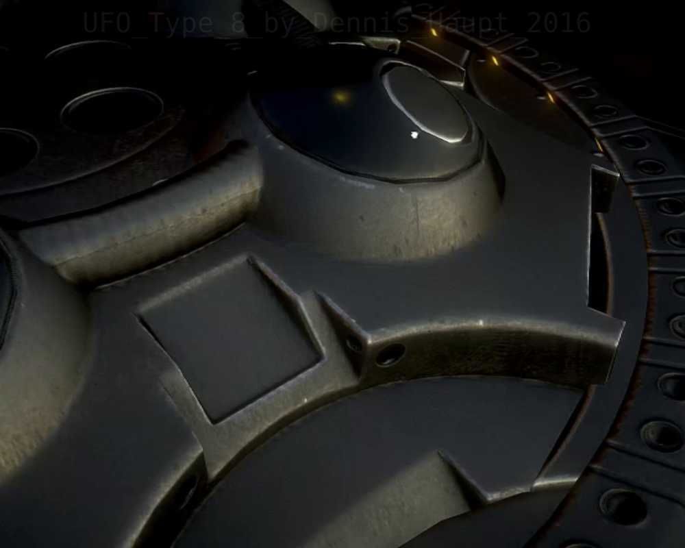 UFO Type 8 Animated and Game Ready Low-poly 3D model_98