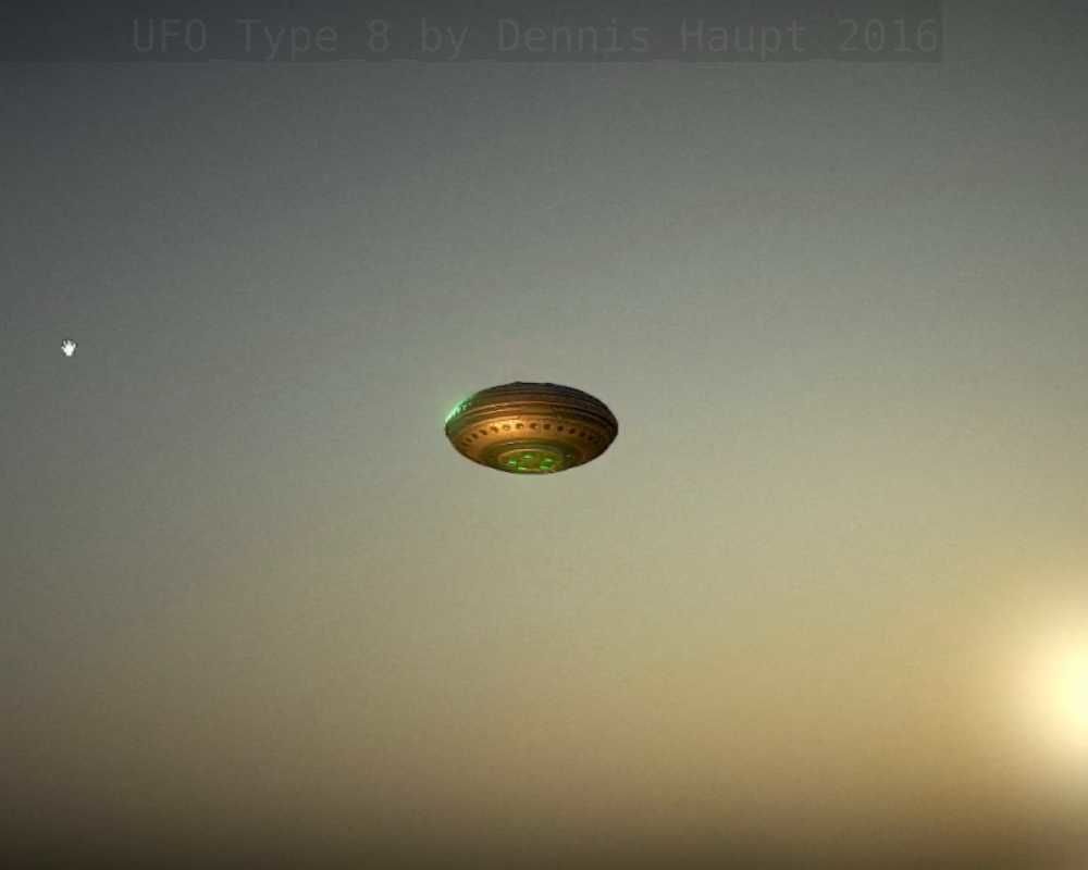 UFO Type 8 Animated and Game Ready Low-poly 3D model_138