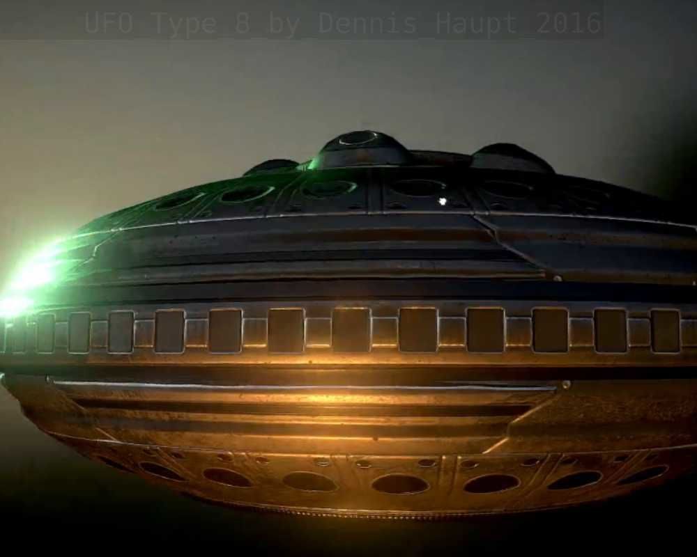 UFO Type 8 Animated and Game Ready Low-poly 3D model_91