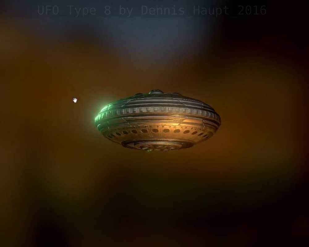 UFO Type 8 Animated and Game Ready Low-poly 3D model_47