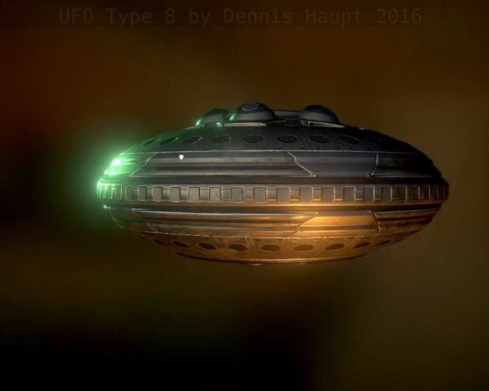 UFO Type 8 Animated and Game Ready Low-poly 3D model_21
