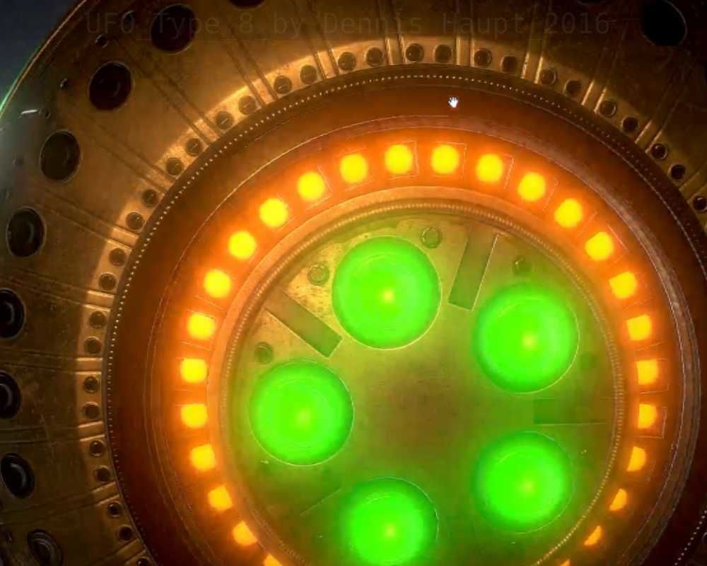 UFO Type 8 Animated and Game Ready Low-poly 3D model_86