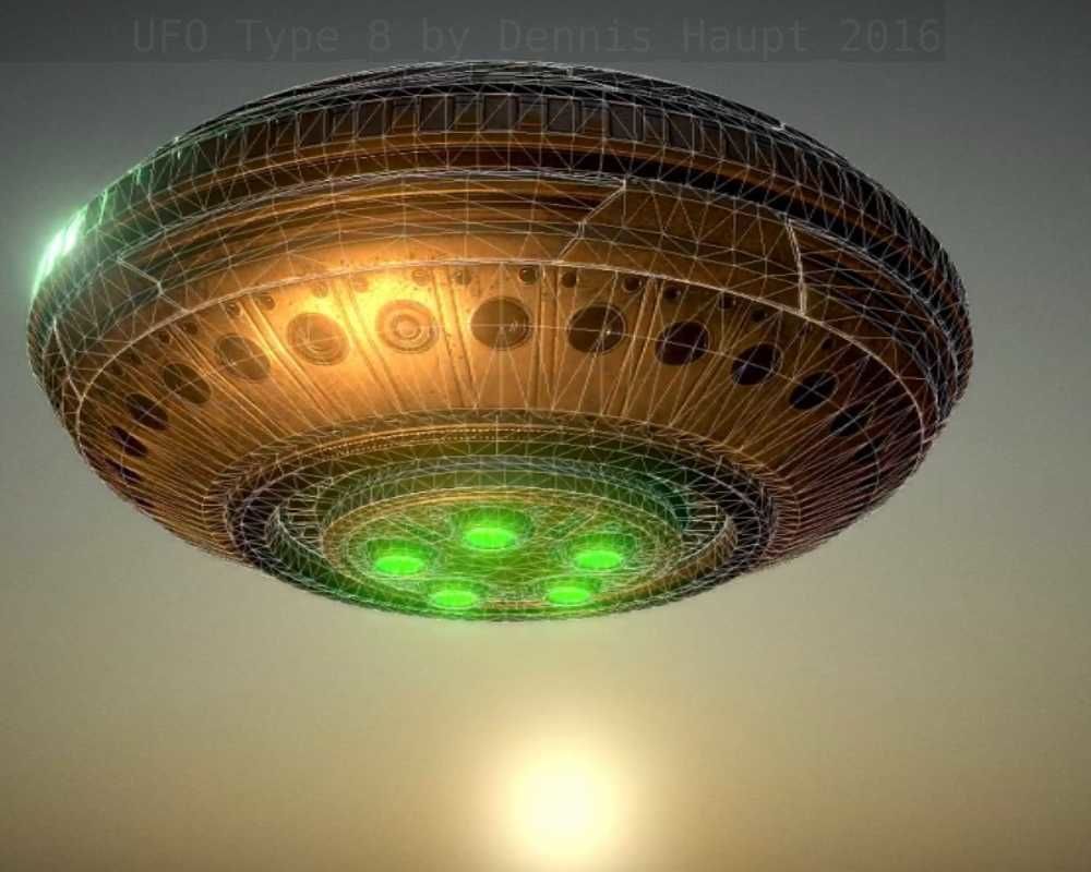 UFO Type 8 Animated and Game Ready Low-poly 3D model_60