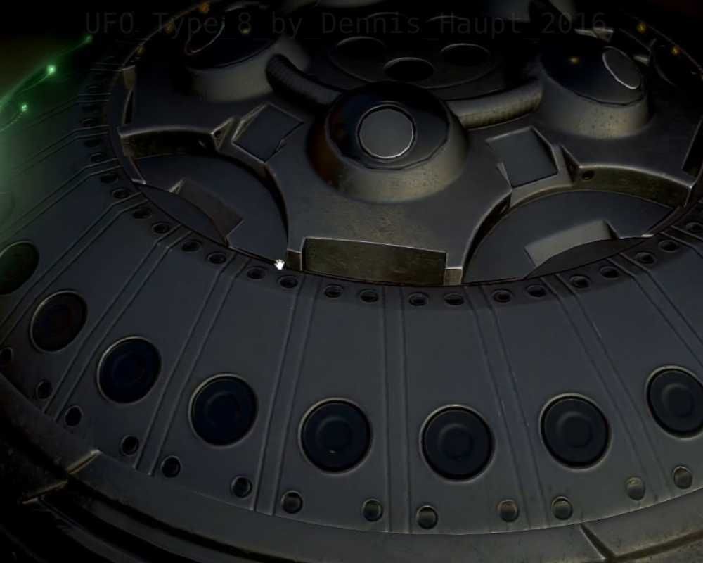 UFO Type 8 Animated and Game Ready Low-poly 3D model_83