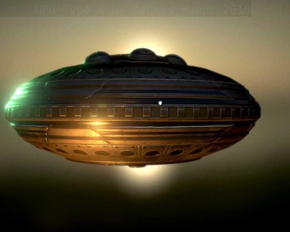UFO Type 8 Animated and Game Ready Low-poly 3D model_58