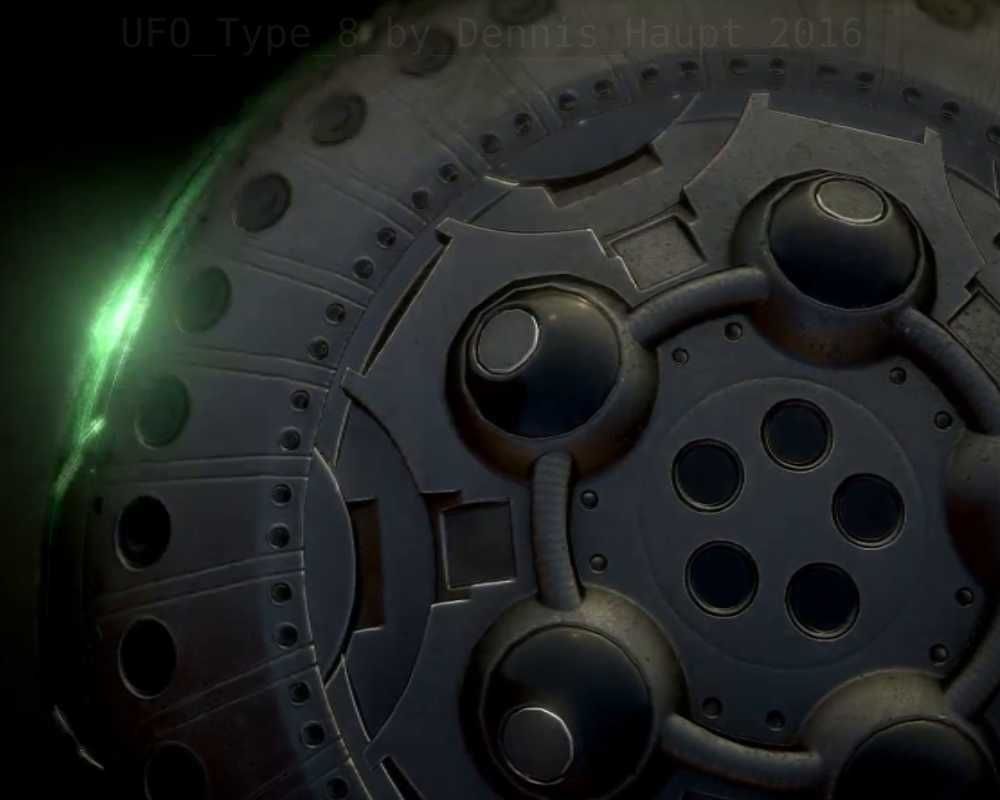 UFO Type 8 Animated and Game Ready Low-poly 3D model_112