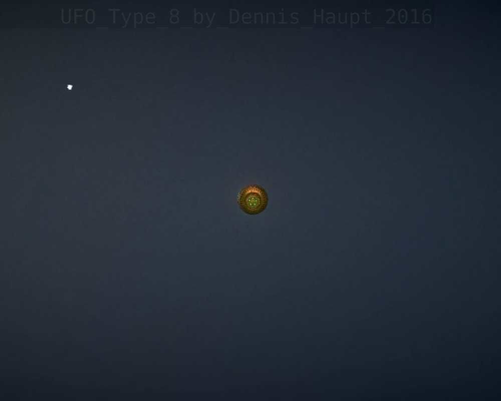 UFO Type 8 Animated and Game Ready Low-poly 3D model_148