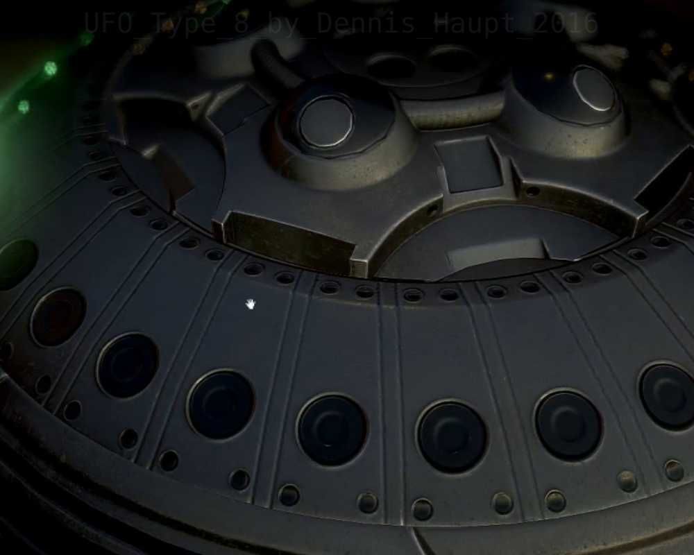 UFO Type 8 Animated and Game Ready Low-poly 3D model_13