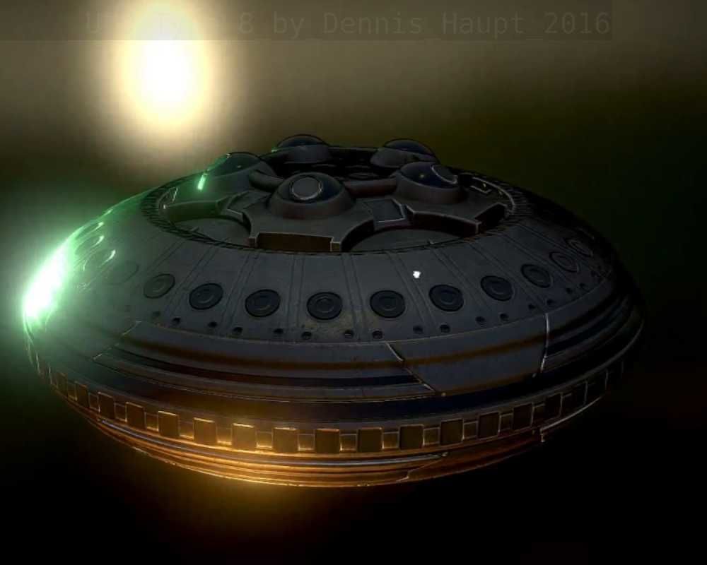 UFO Type 8 Animated and Game Ready Low-poly 3D model_59