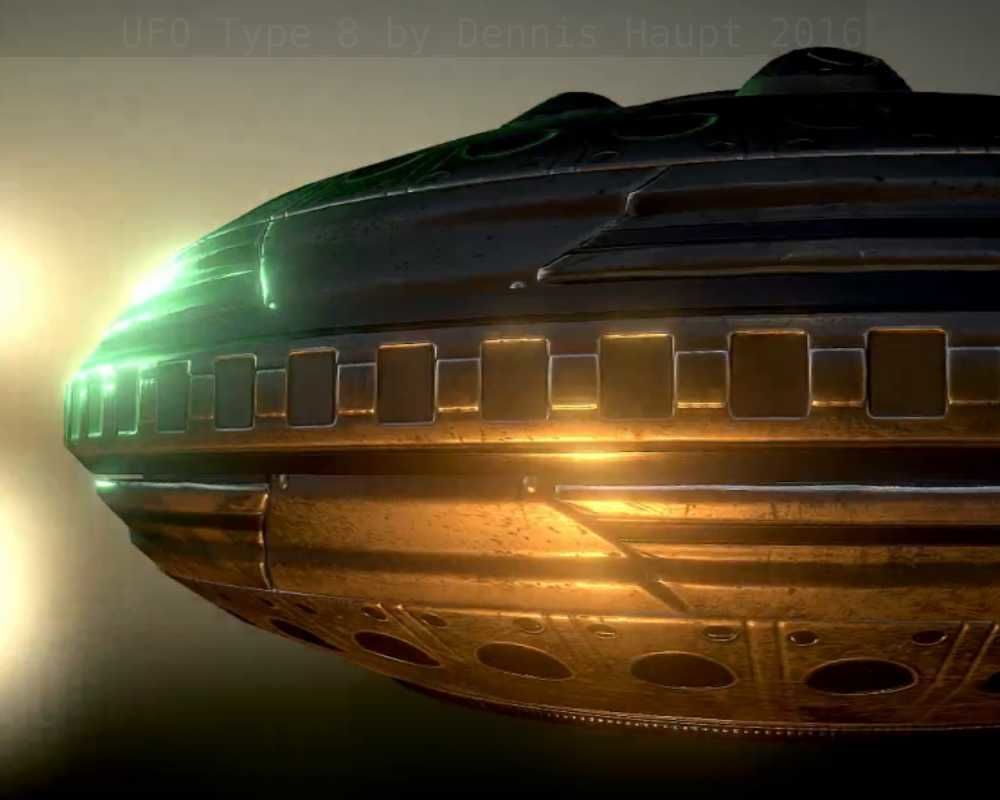 UFO Type 8 Animated and Game Ready Low-poly 3D model_115