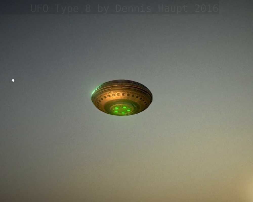 UFO Type 8 Animated and Game Ready Low-poly 3D model_32