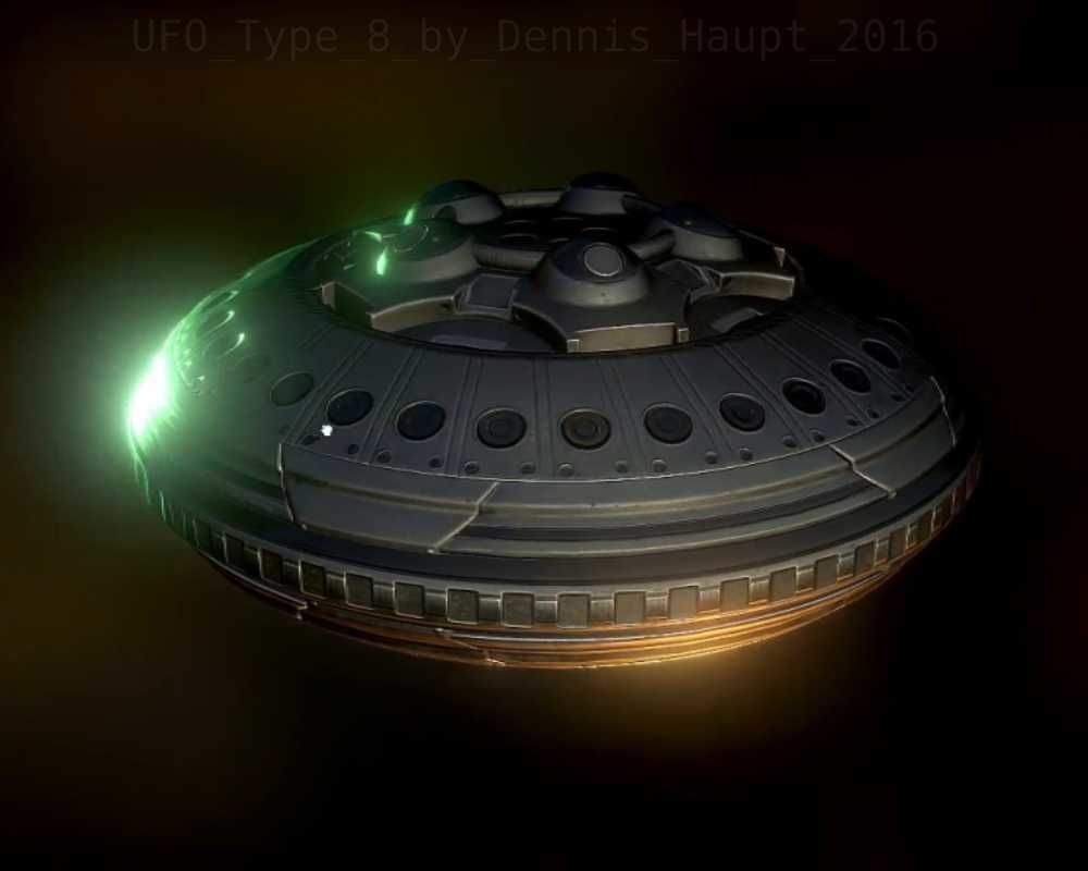 UFO Type 8 Animated and Game Ready Low-poly 3D model_51