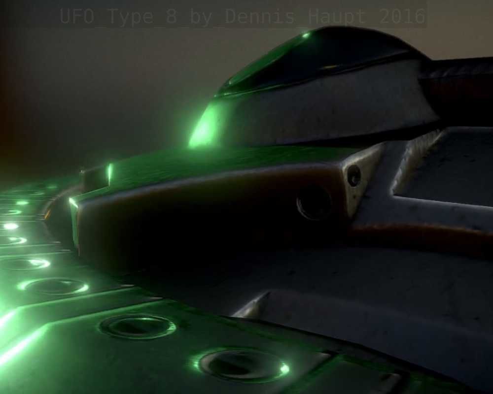 UFO Type 8 Animated and Game Ready Low-poly 3D model_22