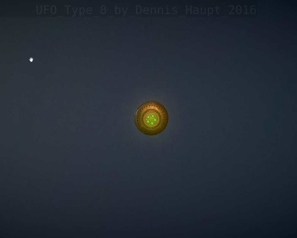 UFO Type 8 Animated and Game Ready Low-poly 3D model_147