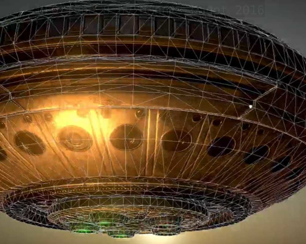 UFO Type 8 Animated and Game Ready Low-poly 3D model_62