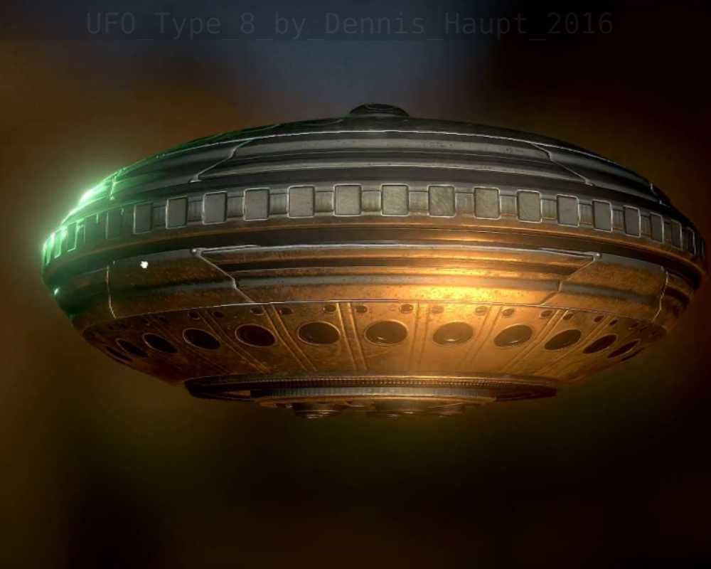 UFO Type 8 Animated and Game Ready Low-poly 3D model_48