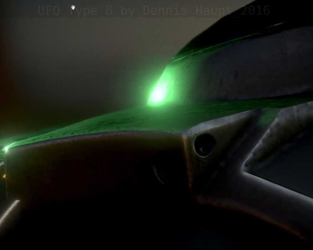 UFO Type 8 Animated and Game Ready Low-poly 3D model_106