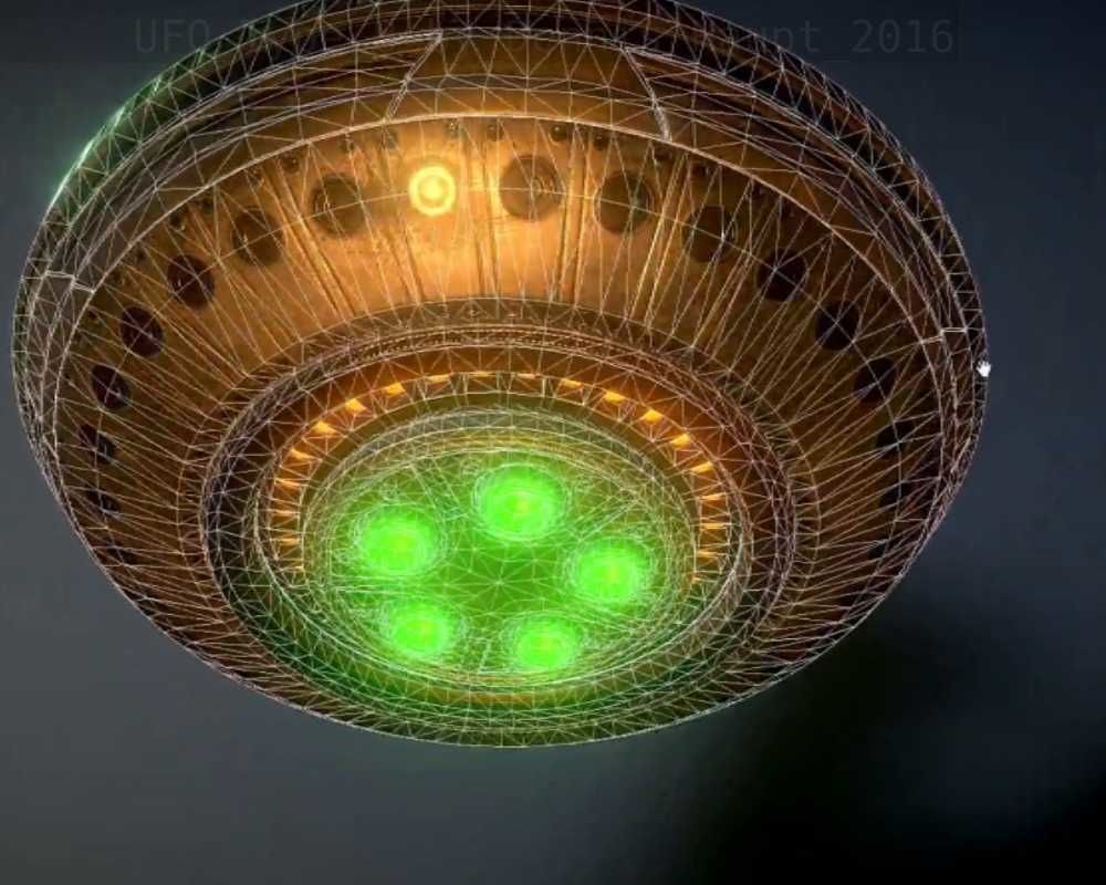 UFO Type 8 Animated and Game Ready Low-poly 3D model_71