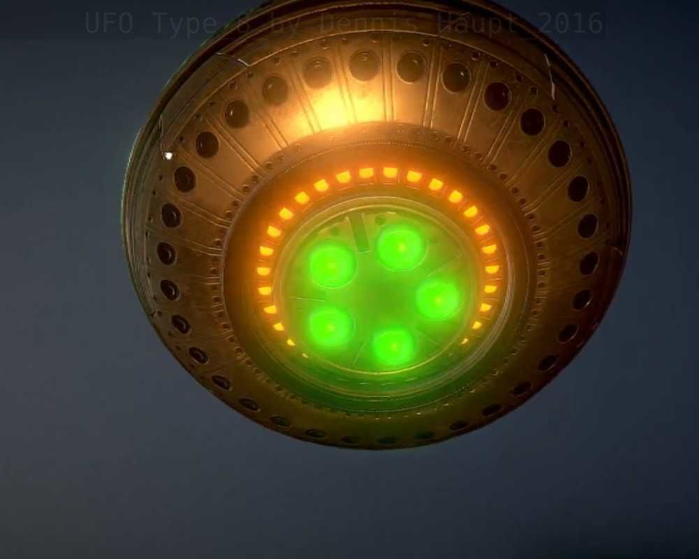 UFO Type 8 Animated and Game Ready Low-poly 3D model_27