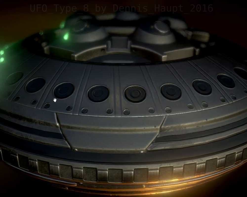 UFO Type 8 Animated and Game Ready Low-poly 3D model_50