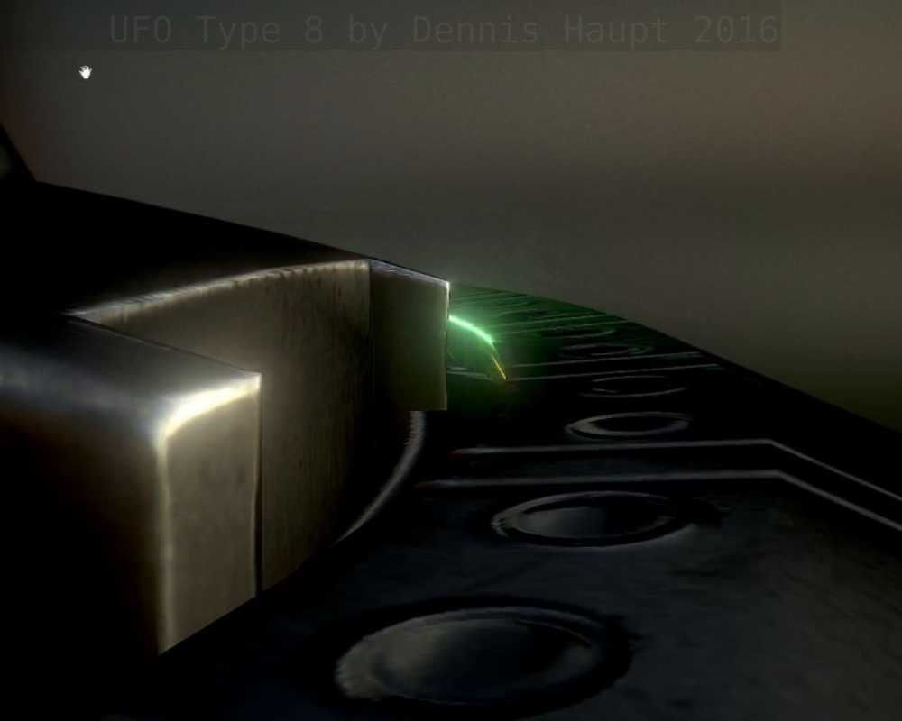 UFO Type 8 Animated and Game Ready Low-poly 3D model_104