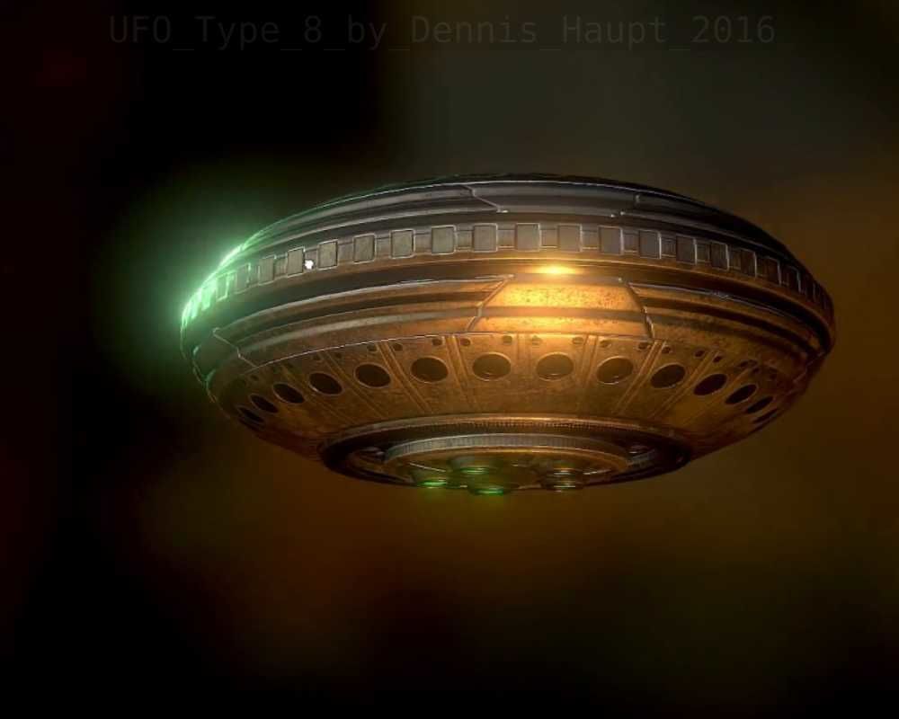 UFO Type 8 Animated and Game Ready Low-poly 3D model_24