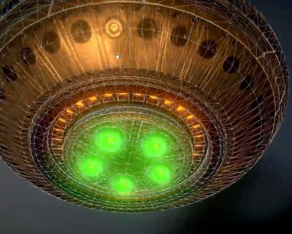 UFO Type 8 Animated and Game Ready Low-poly 3D model_68