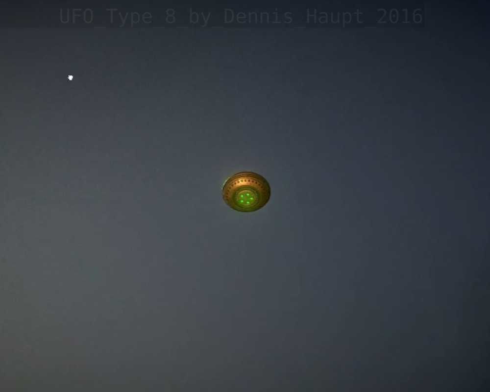UFO Type 8 Animated and Game Ready Low-poly 3D model_146