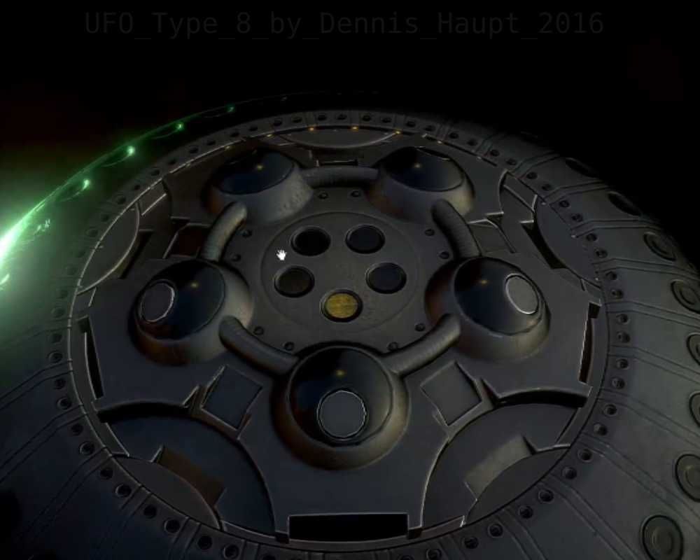 UFO Type 8 Animated and Game Ready Low-poly 3D model_95