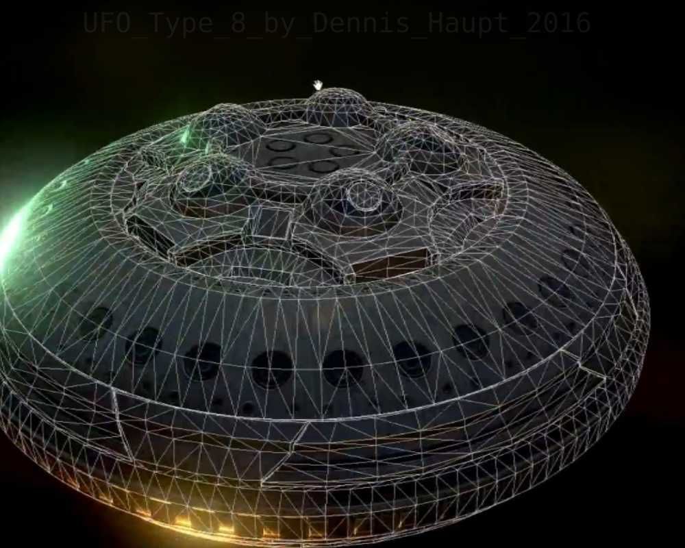 UFO Type 8 Animated and Game Ready Low-poly 3D model_64