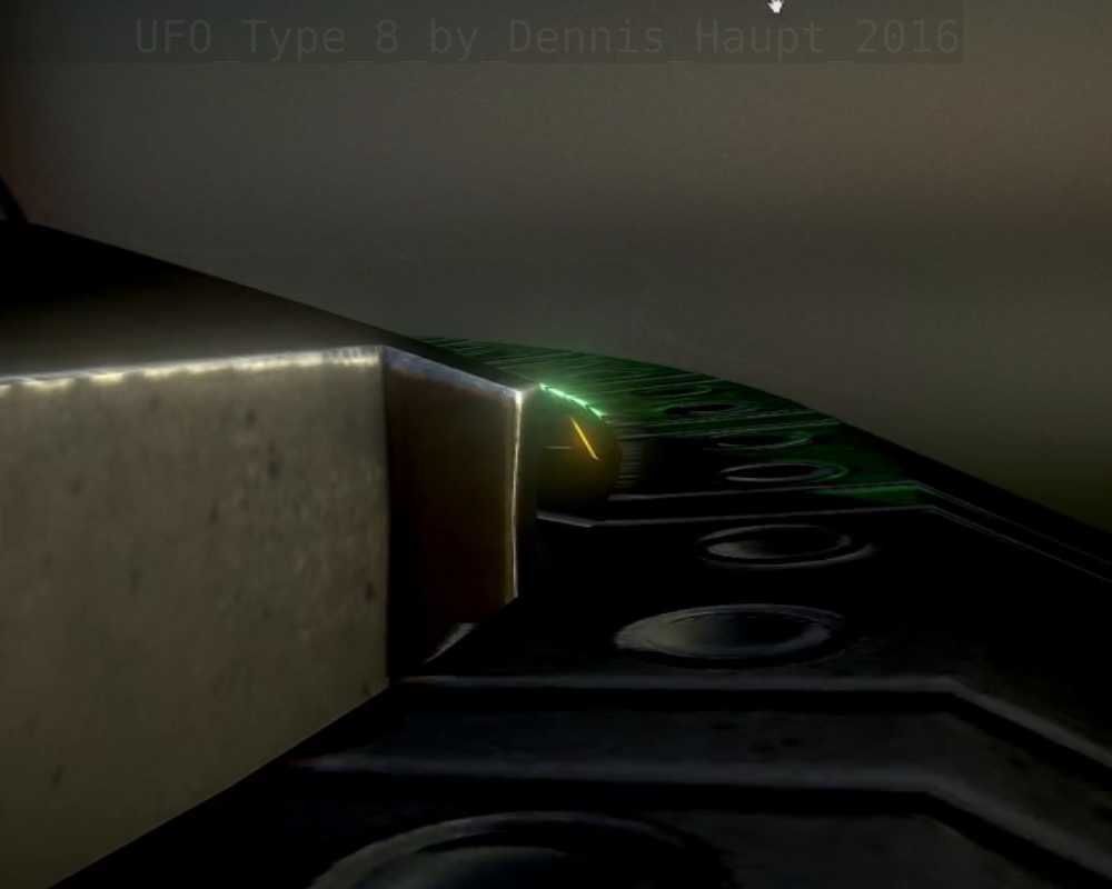 UFO Type 8 Animated and Game Ready Low-poly 3D model_102