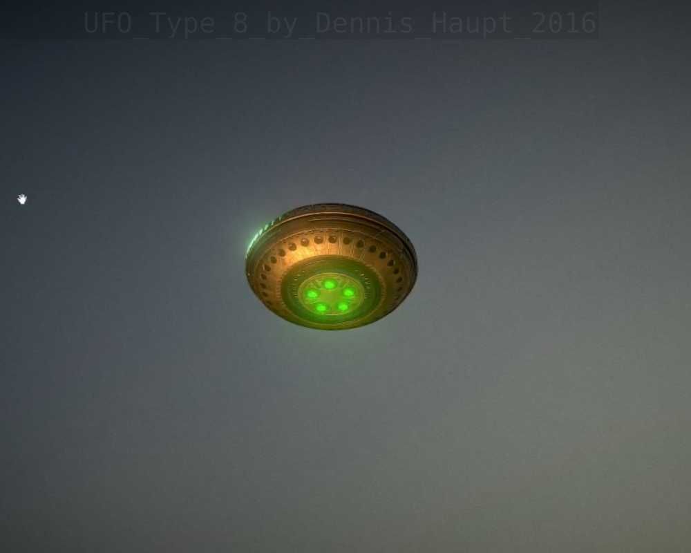 UFO Type 8 Animated and Game Ready Low-poly 3D model_31
