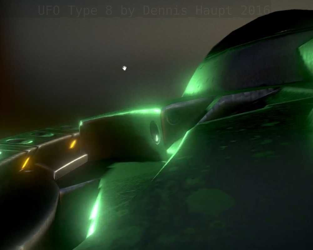 UFO Type 8 Animated and Game Ready Low-poly 3D model_107