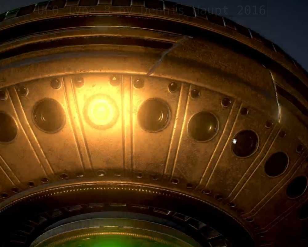 UFO Type 8 Animated and Game Ready Low-poly 3D model_80