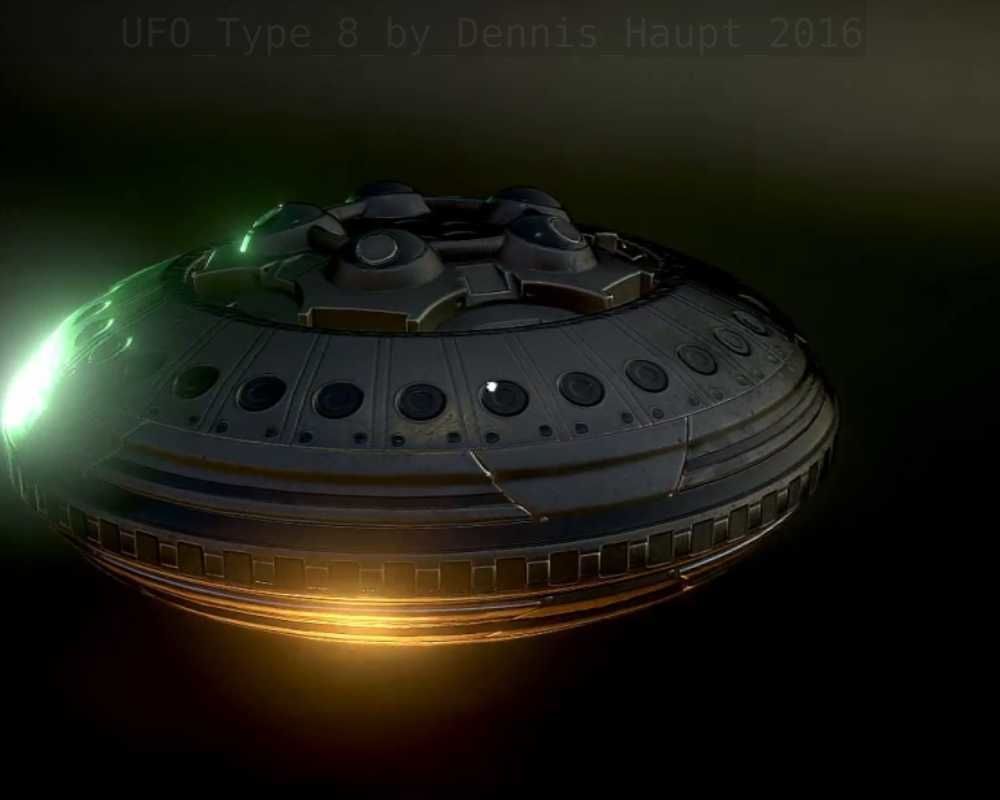 UFO Type 8 Animated and Game Ready Low-poly 3D model_54