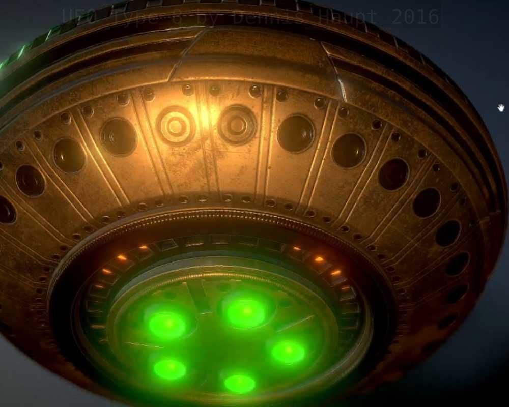 UFO Type 8 Animated and Game Ready Low-poly 3D model_73