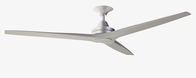 Solaria Ceiling Fan Brushed Nickel 3D model