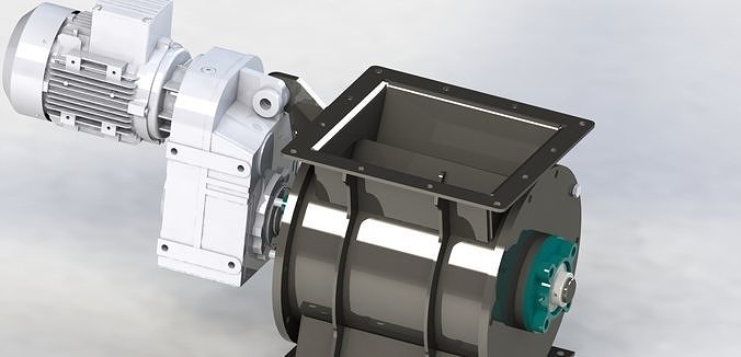 Simple manufacturing 250 airlocks-rotary valves 3D model
