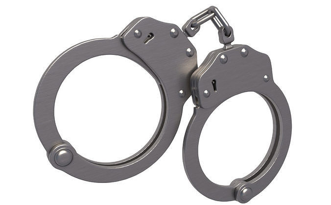 Galls Double Lock Handcuffs 3D model