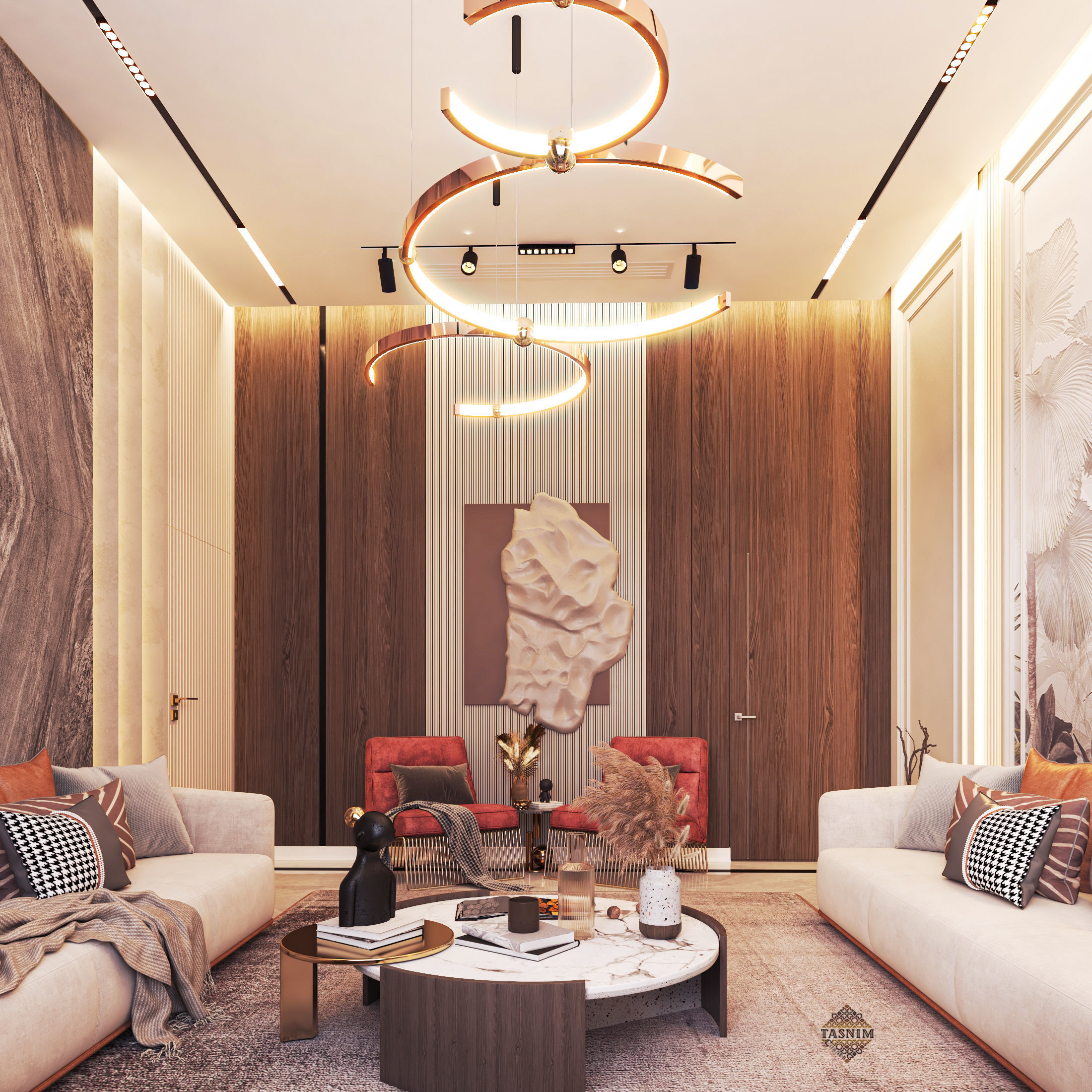 Modern Livingroom 3D model_3