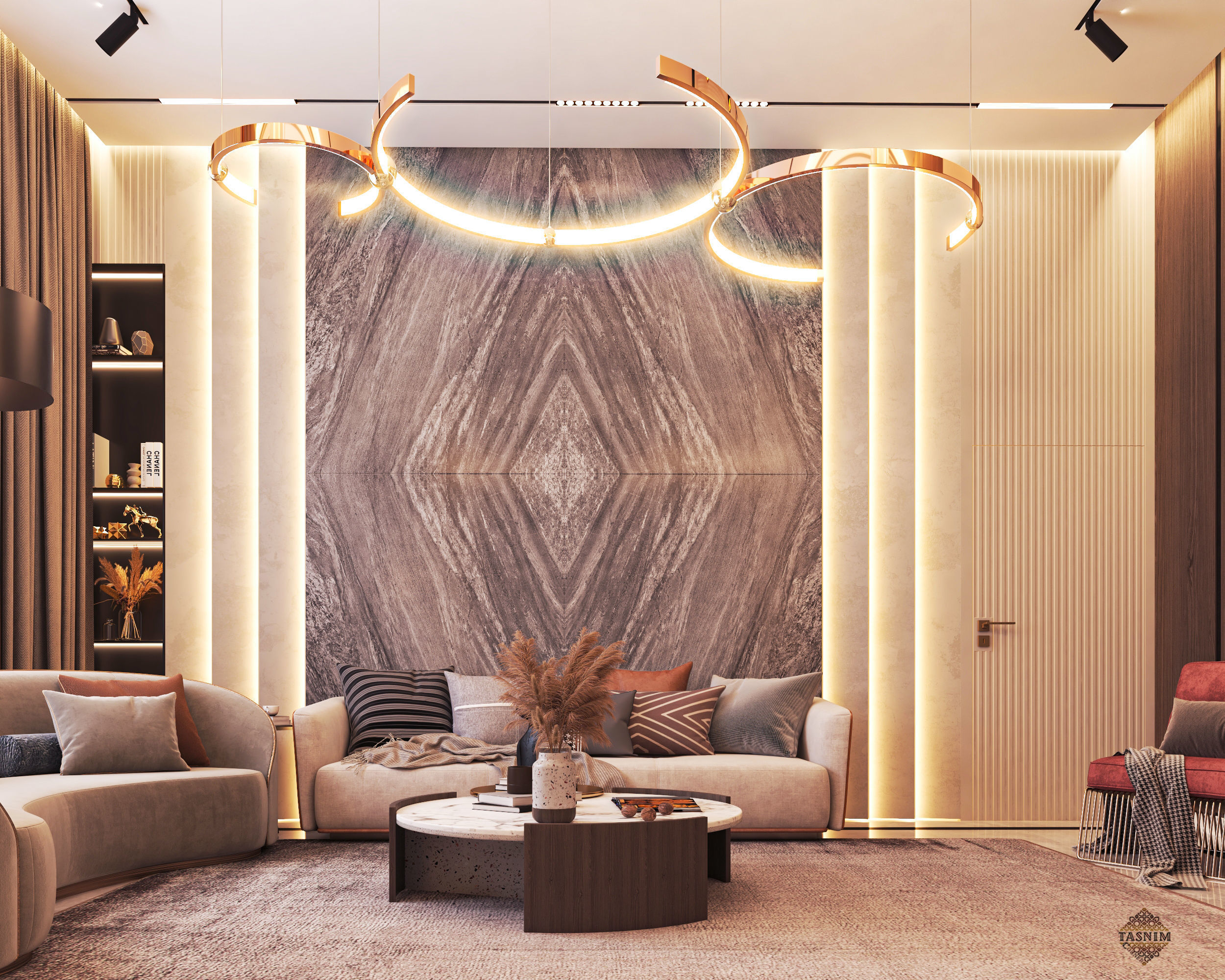 Modern Livingroom 3D model_1