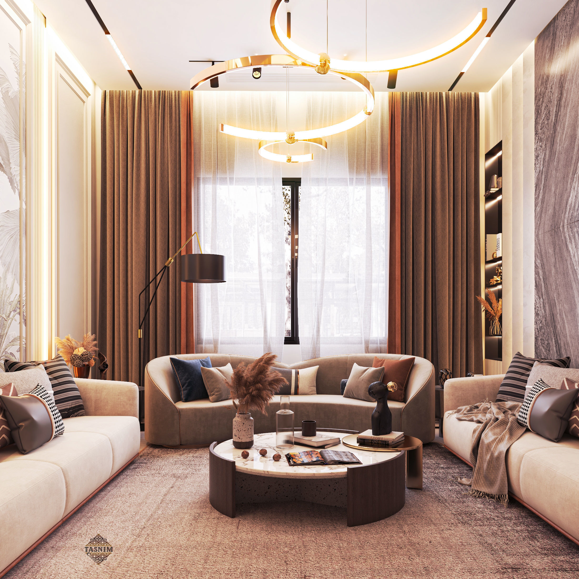 Modern Livingroom 3D model_4