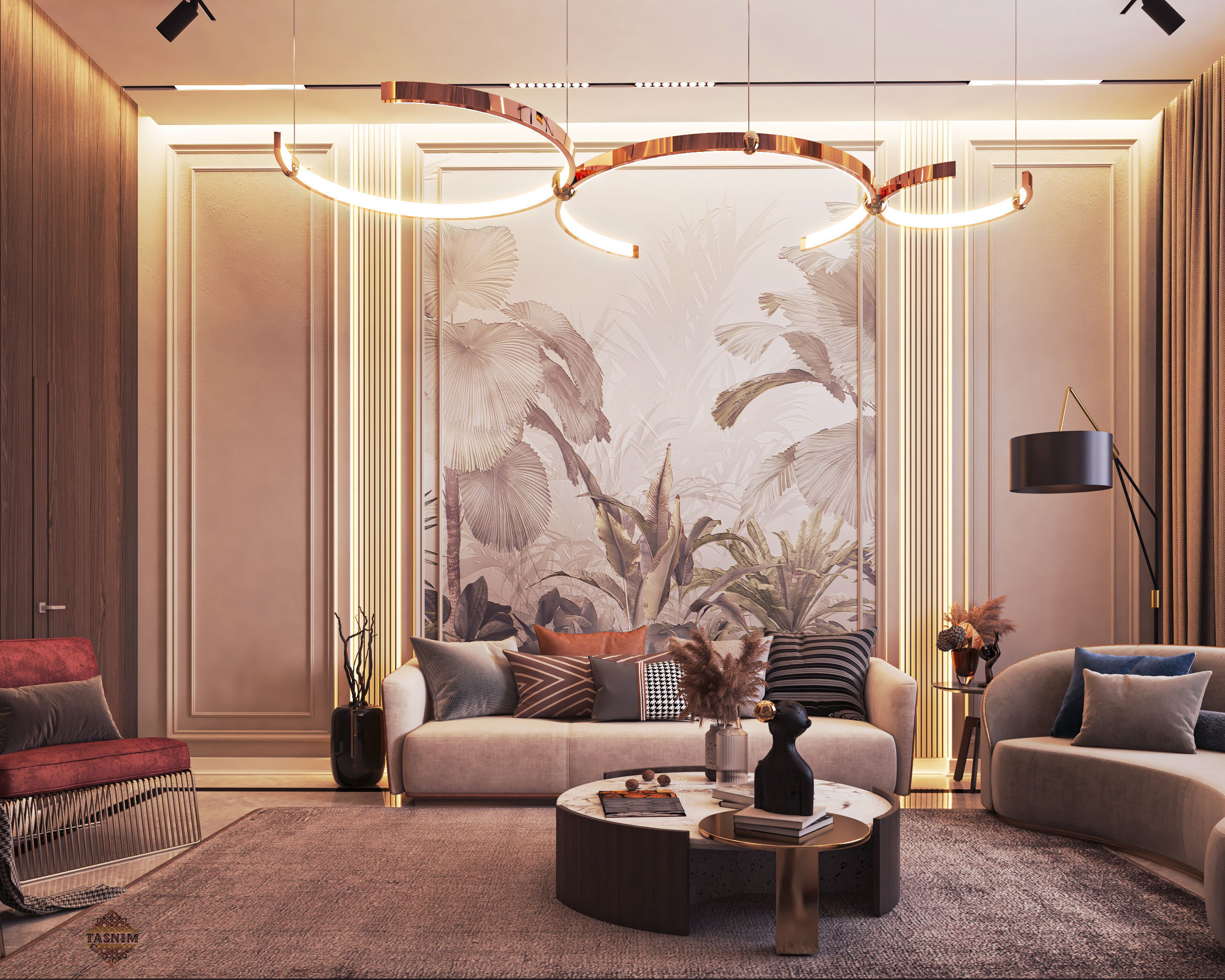 Modern Livingroom 3D model_2