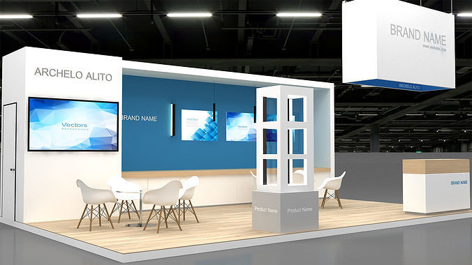 3D exhibition 3D model