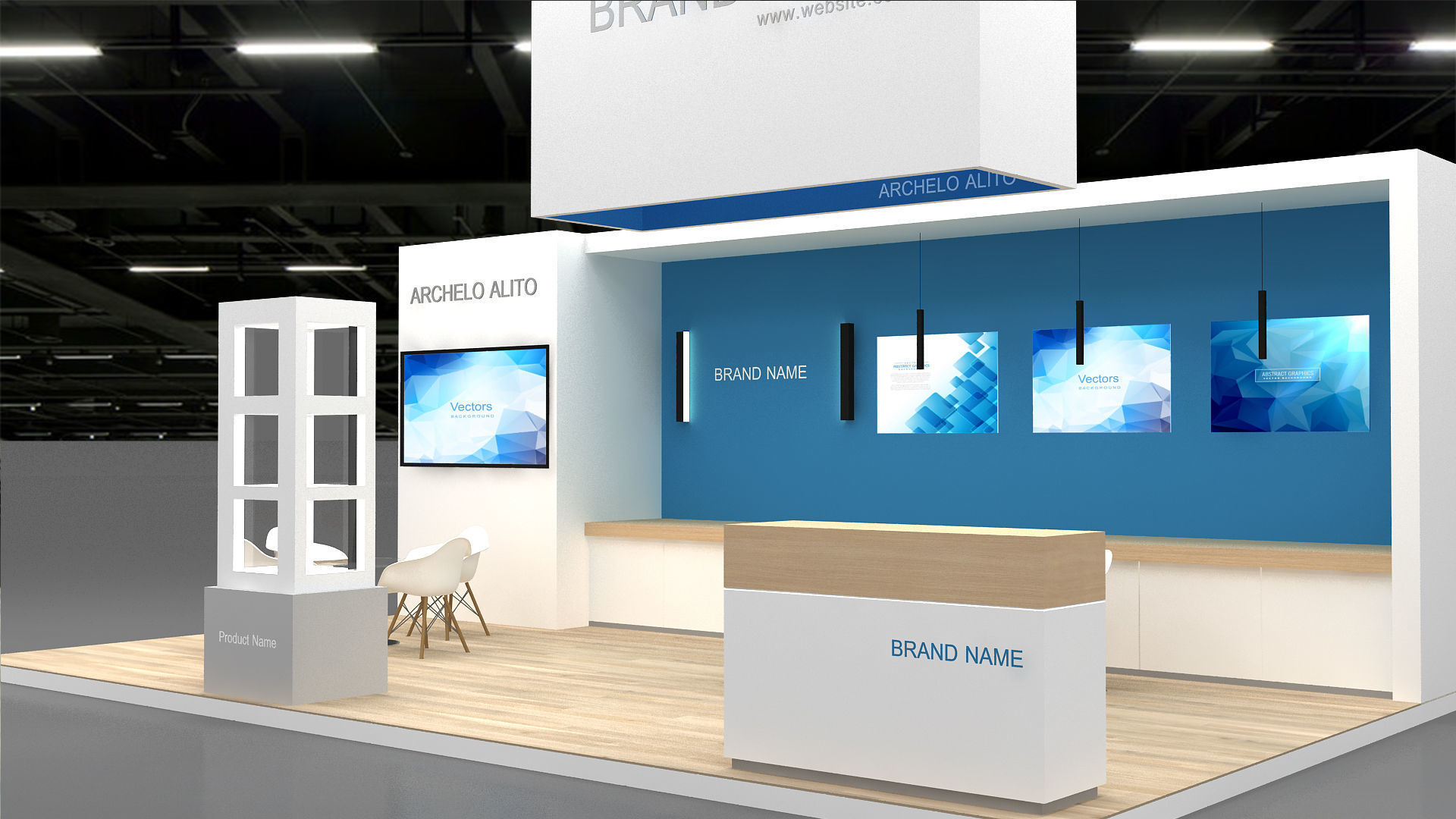 3D exhibition 3D model_2