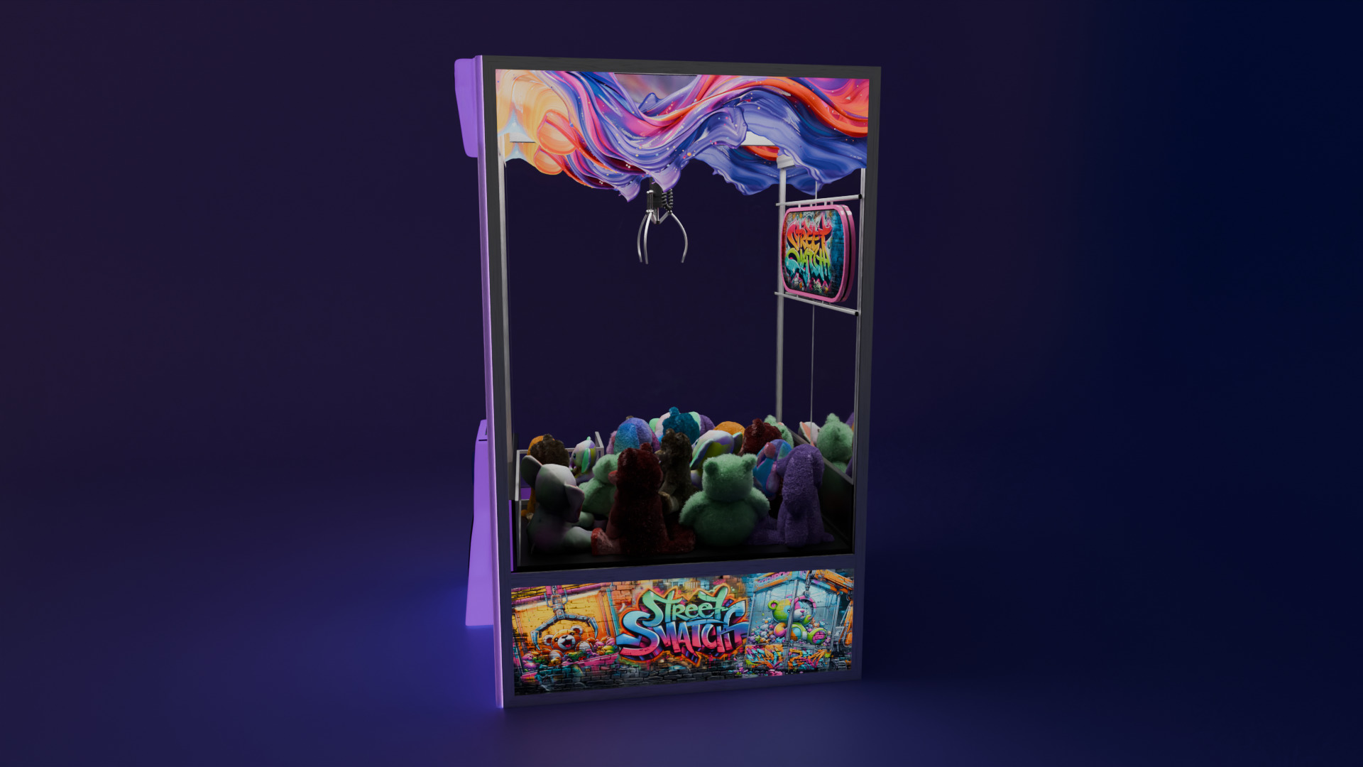 Claw Machine Urban Themed 3D model_5