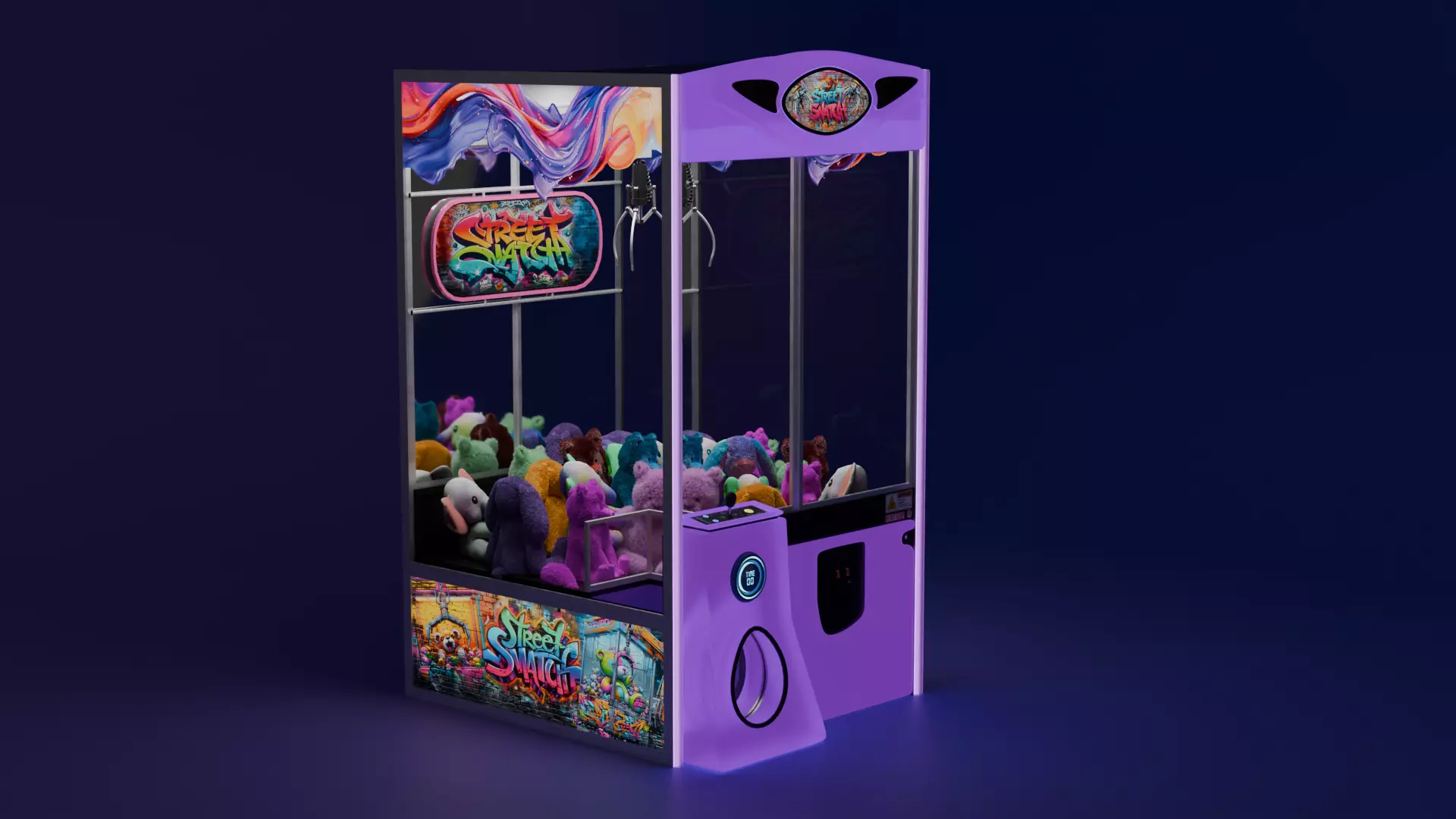 Claw Machine Urban Themed 3D model_0