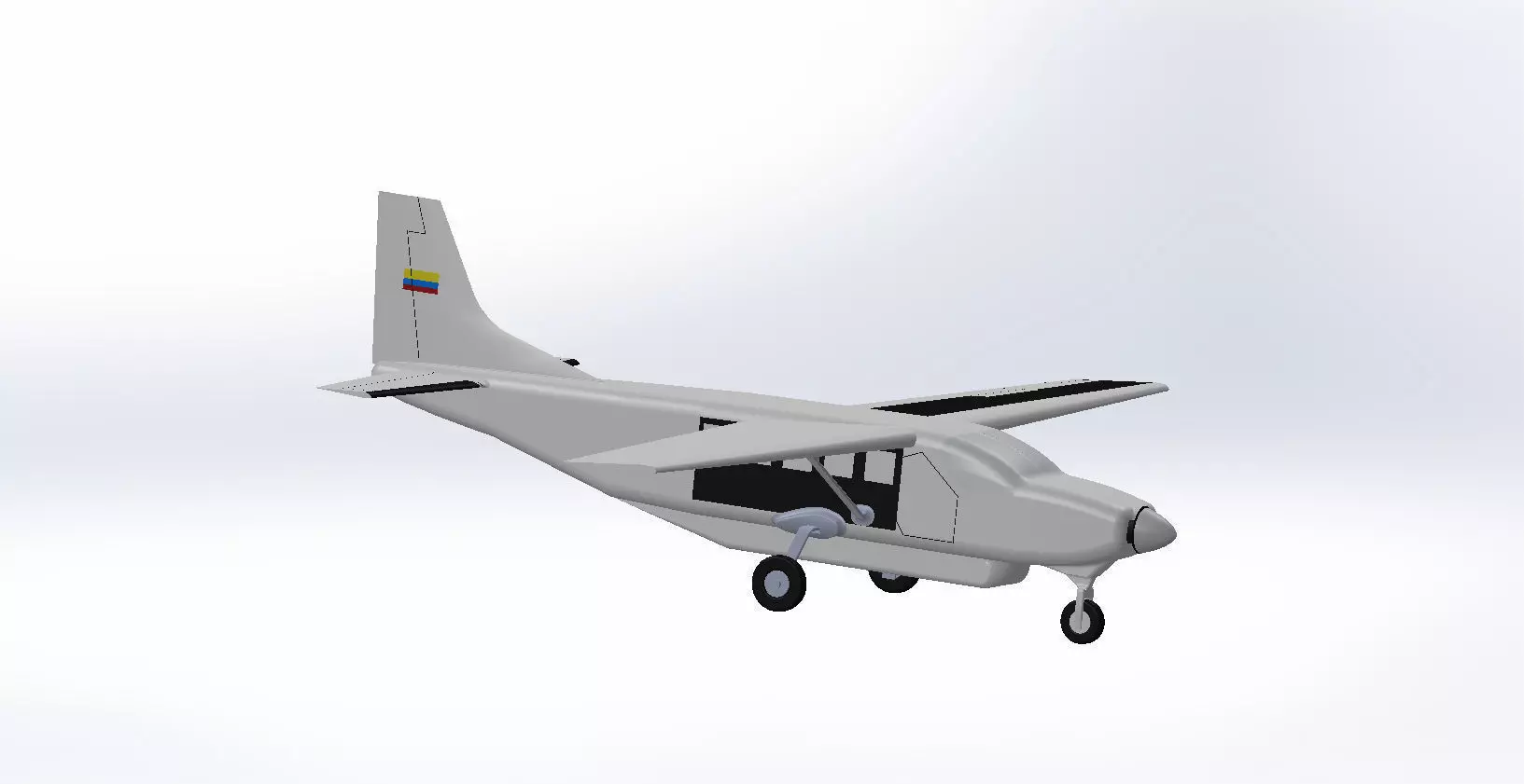 Cessna 208 Caravan Free 3D model_0